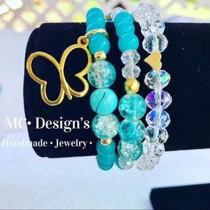 Handmade Butterfly 🦋  Bracelet Trio